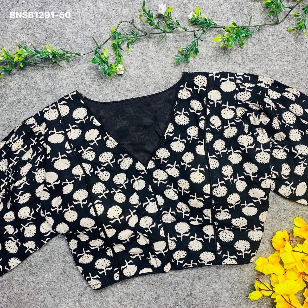 Pure Ajarakh Cotton - Ballon Sleeves